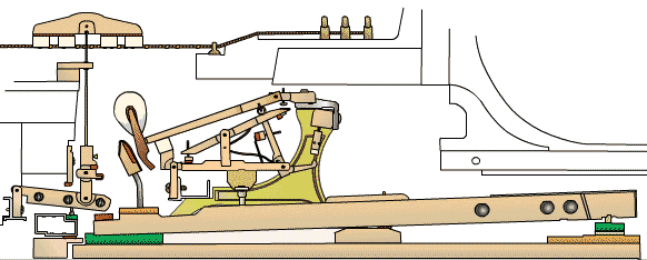upright  piano mechanism