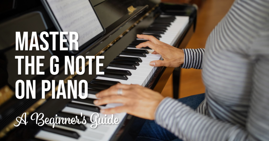 g note on piano