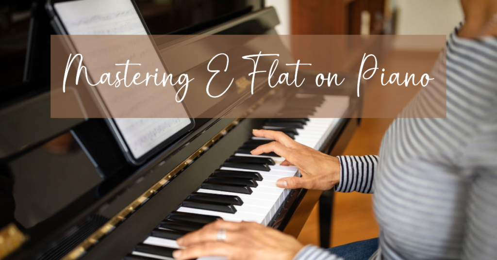 how to play e flat on piano